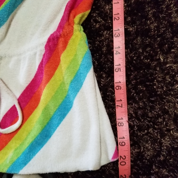 OP Terry Cloth Strapless Halter Tank Top Vtg Rainbow Sm - Picture 5 of 10